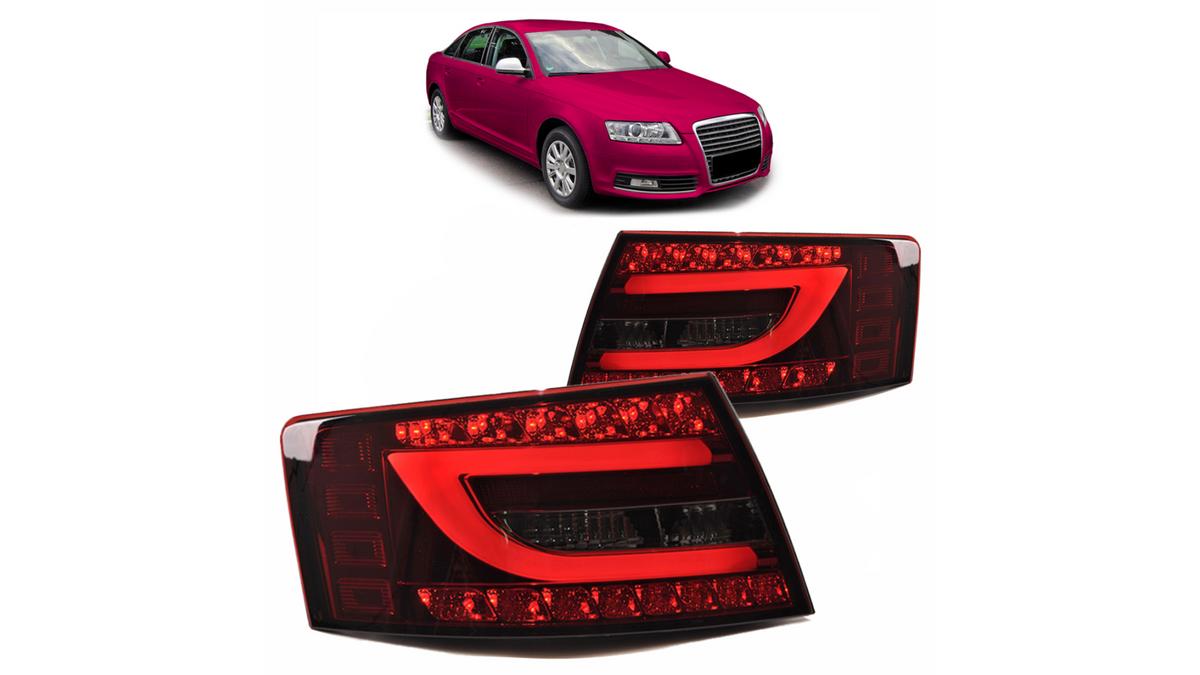 Tail Lights LED Red Smoke suitable for AUDI A6 C6 (4F) Sedan Pre-Facelift 2004-2008