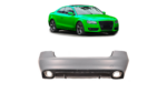 Sport Bumper Rear With Diffuser + Pipes suitable for AUDI A5 (8T) Coupe Convertible 2007-2015