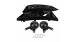 Sport Fog Light Covers Gloss Black suitable for AUDI A4 B9 (8W) Sedan Avant Pre-Facelift 2015-2019