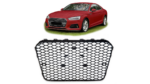 Sport Grille All Gloss Black suitable for AUDI A5 (F5) Coupe Sportback Convertible Pre-Facelift 2016-2019