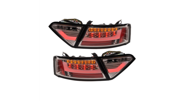 Tail Lights LED Chrome suitable for AUDI A5 (8T) Coupe Convertible Sportback Pre-Facelift 2007-2009