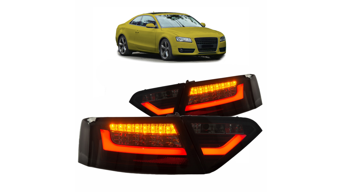 Tail Lights LED Black Smoke suitable for AUDI A5 (8T) Coupe Convertible Sportback Pre-Facelift 2007-2009
