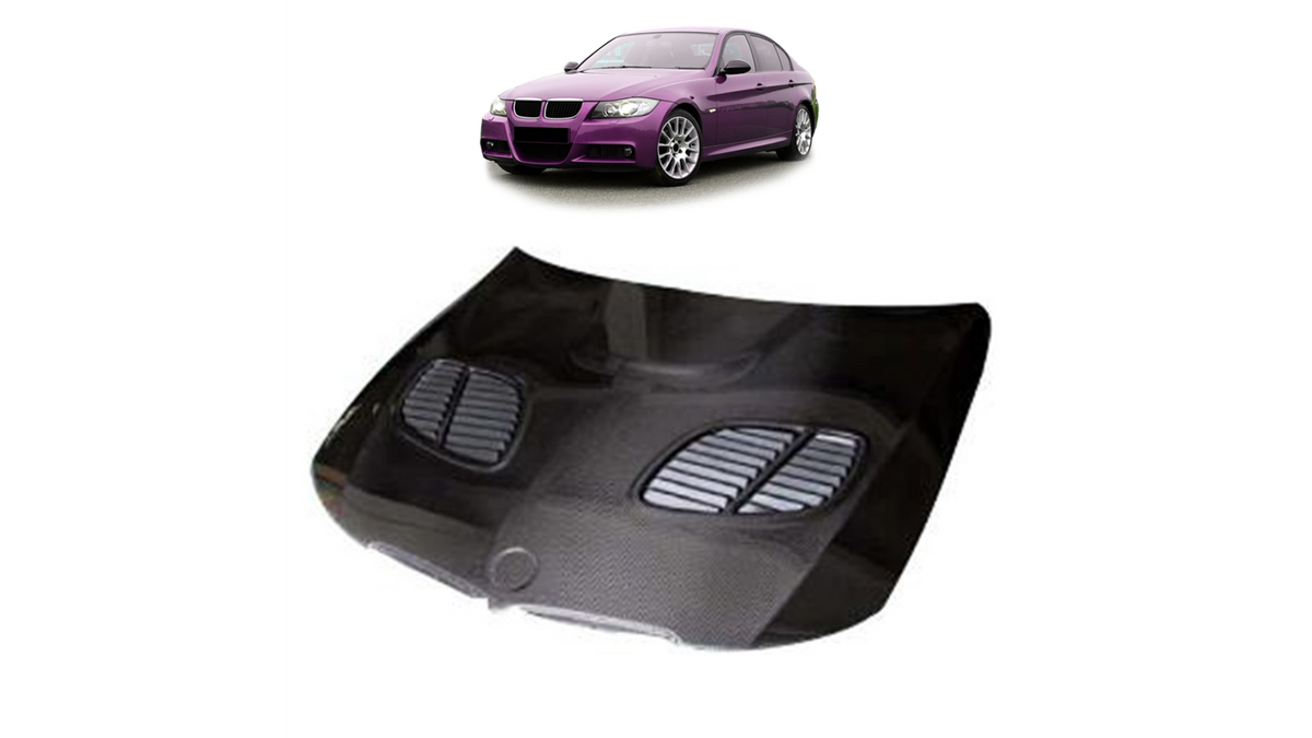 Sport Hood Bonnet Carbon Fiber suitable for BMW 3 (E90) Sedan (E91) Touring Pre-Facelift 2005-2008