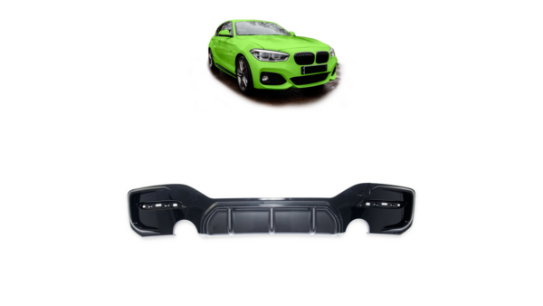 Sport Rear Spoiler Diffuser Carbon Look suitable for BMW 1 (F20, F21) Hatchback Facelift 2015-2019