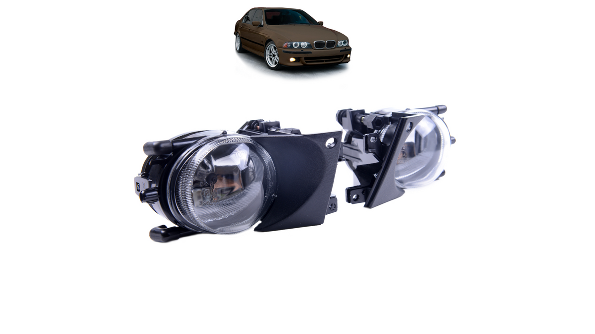 Fog Lights Set Clear suitable for BMW 5 (E39) Sedan Touring Facelift 2000-2003