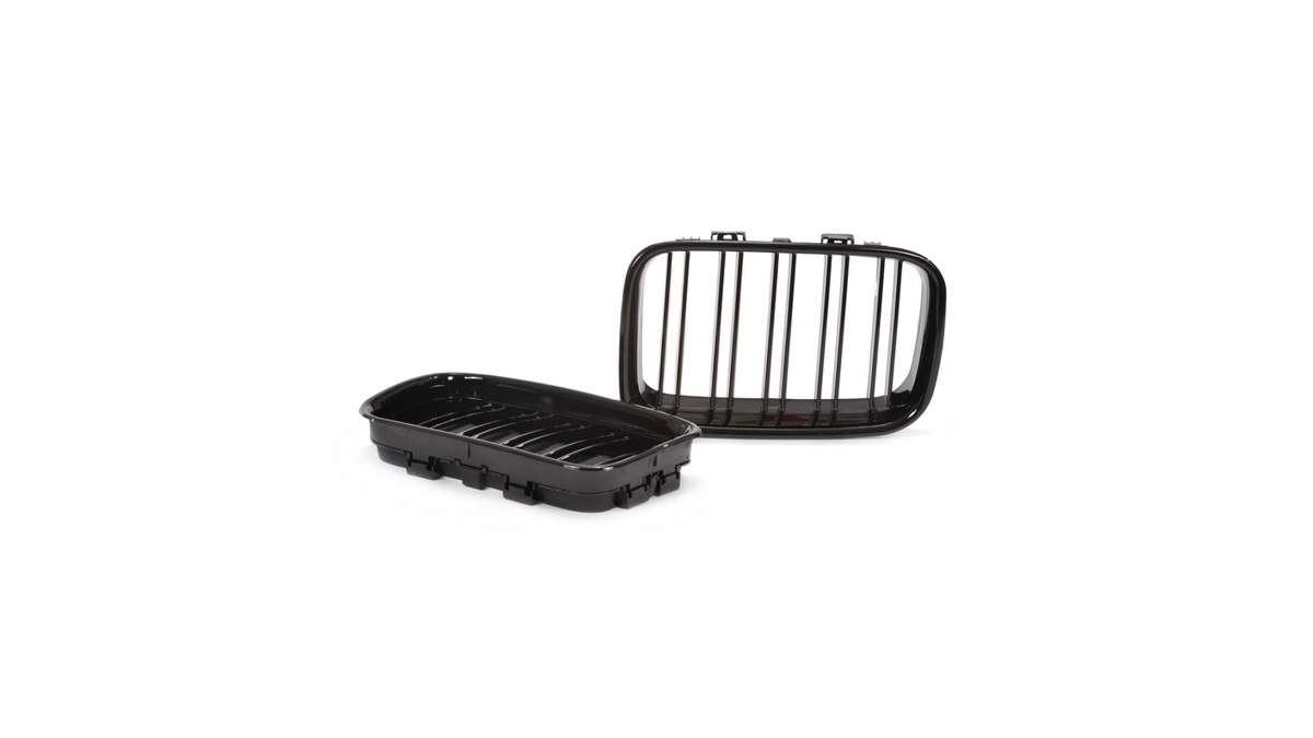 Sport Grille Dual Line Gloss Black suitable for BMW 3 (E36) Coupe Touring Compact Convertible Sedan Facelift 1991-1996