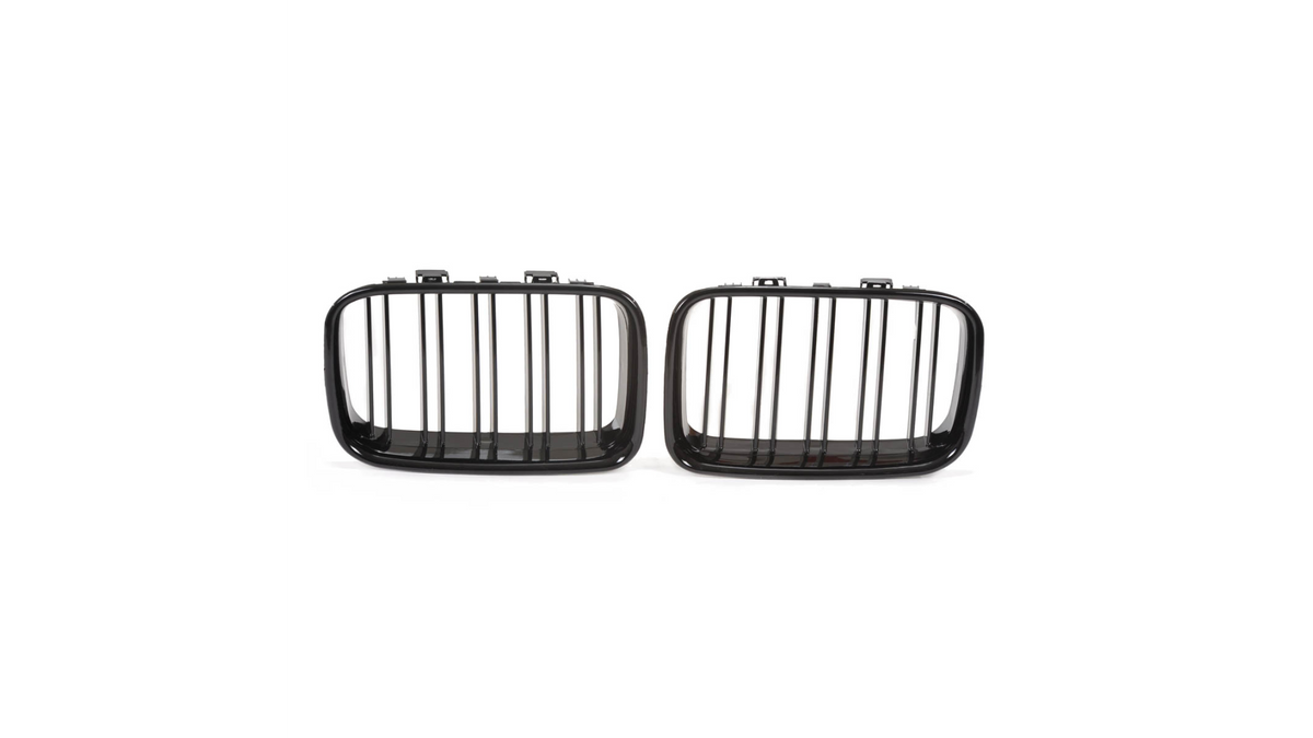 Sport Grille Dual Line Gloss Black suitable for BMW 3 (E36) Coupe Touring Compact Convertible Sedan Facelift 1991-1996