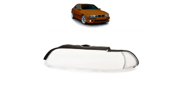 Headlight Lens Housing White LEFT suitable for BMW 5 (E39) Sedan Touring Facelift 2000-2003