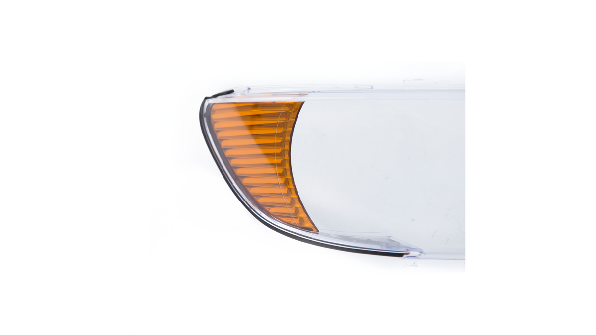 Headlight Lens Housing Yellow LEFT suitable for BMW 5 (E39) Sedan Touring Facelift 2000-2003