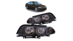 Headlights Halogen Black CCFL suitable for BMW 3 (E46) Sedan Touring Pre-Facelift 1998-2001