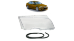 Headlight Lens Housing With Rubber RIGHT suitable for BMW 3 (E46) Sedan Touring Pre-Facelift 1998-2001
