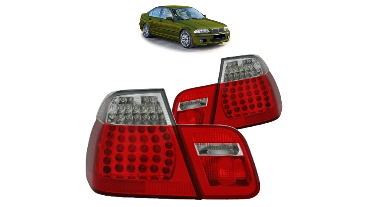 Tail Lights LED Red Clear suitable for BMW 3 (E46) Sedan Pre-Facelift 1998-2001