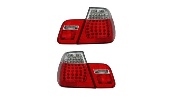 Tail Lights LED Red Clear suitable for BMW 3 (E46) Sedan Facelift 2001-2005