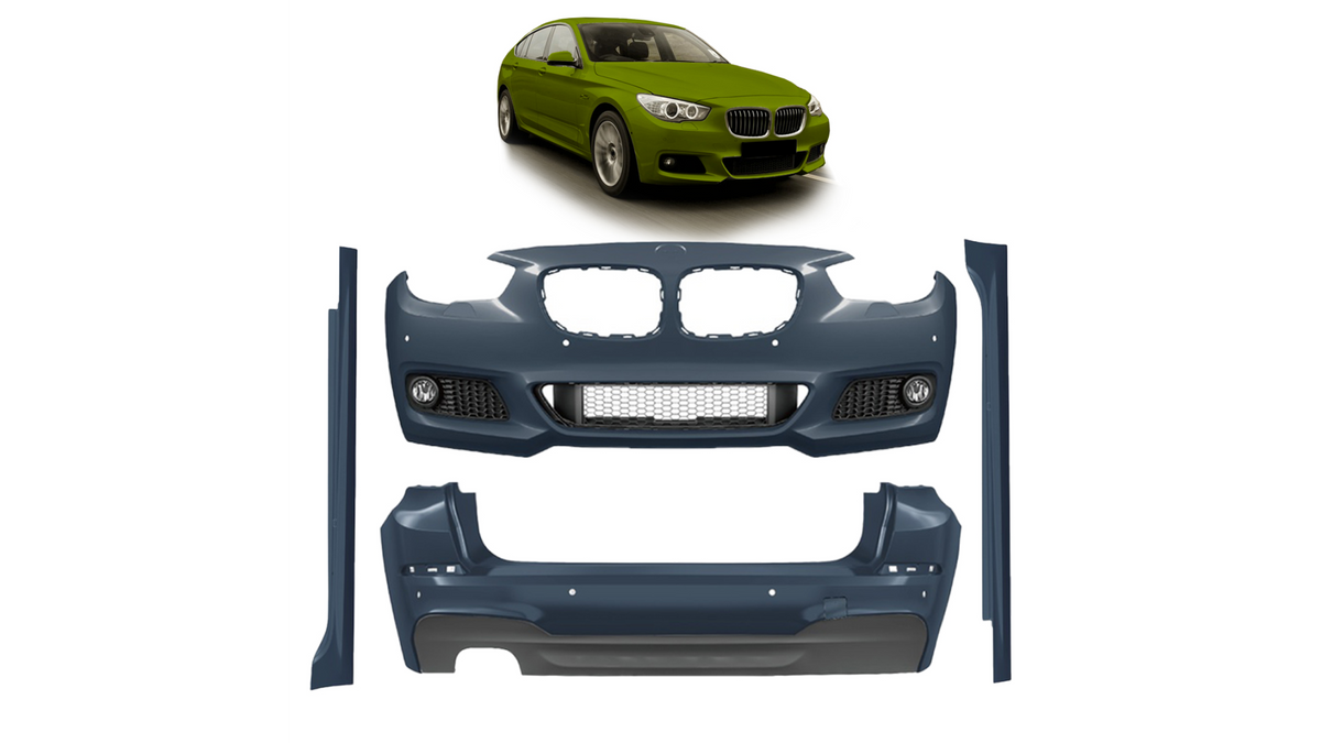 Sport Bodykit Bumper Set PDC Fog Lights suitable for BMW 5 (F07) Gran Turismo Facelift 2013-2017