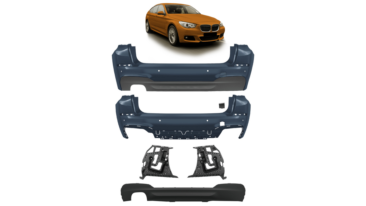 Sport Bumper Rear PDC With Diffuser suitable for BMW 5 (F07) Gran Turismo Facelift 2013-2017