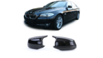 Side Mirror Cover Set Gloss Black suitable for BMW 5 (F10) Sedan (F11) Touring 5 (F07) Gran Turismo Pre-Facelift 2010-2013