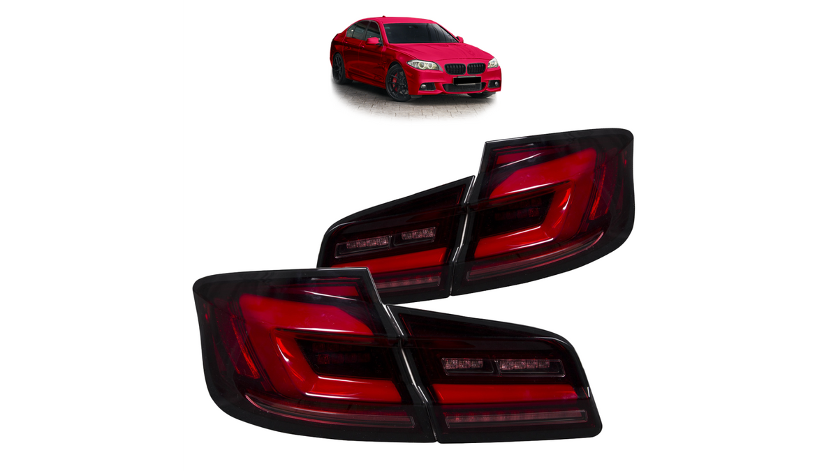 Tail Lights Dynamic LED Red Clear suitable for BMW 5 (F10) Sedan 2010-2017