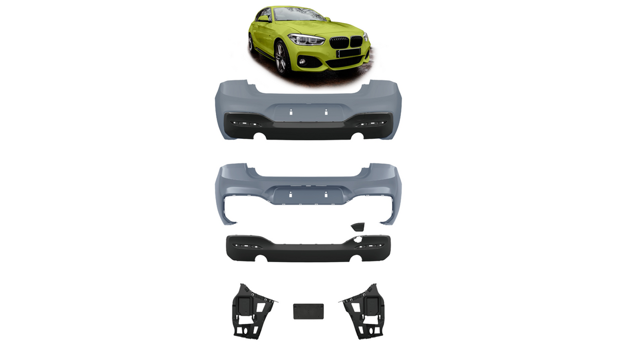 Sport Bumper Rear PDC With Diffuser suitable for BMW 1 (F20, F21) Hatchback Facelift 2015-2019