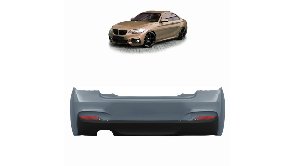 Sport Bumper Rear PDC With Diffuser suitable for BMW 2 (F22) Coupe (F23) Convertible 2013-2020