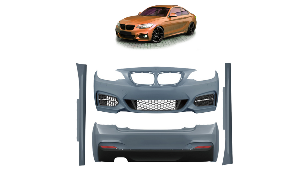 Sport Bodykit Bumper Set PDC SRA suitable for BMW 2 (F22) Coupe (F23) Convertible 2012-2020