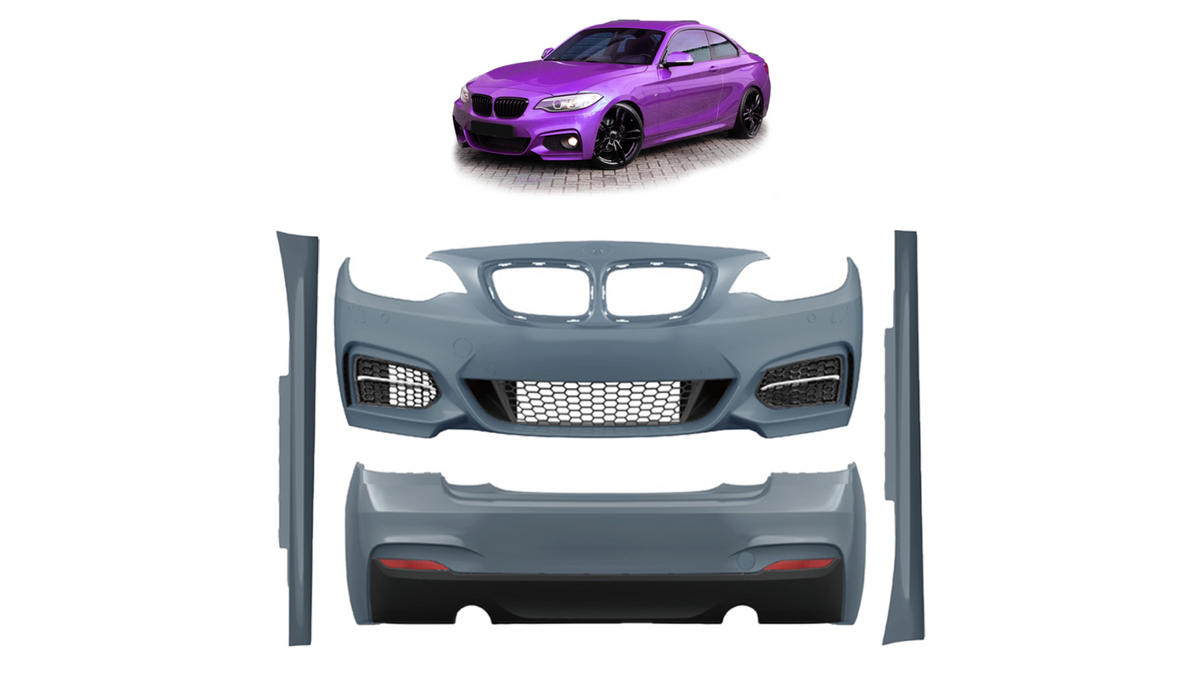 Sport Bodykit Bumper Set PDC SRA suitable for BMW 2 (F22) Coupe (F23) Convertible 2012-2020