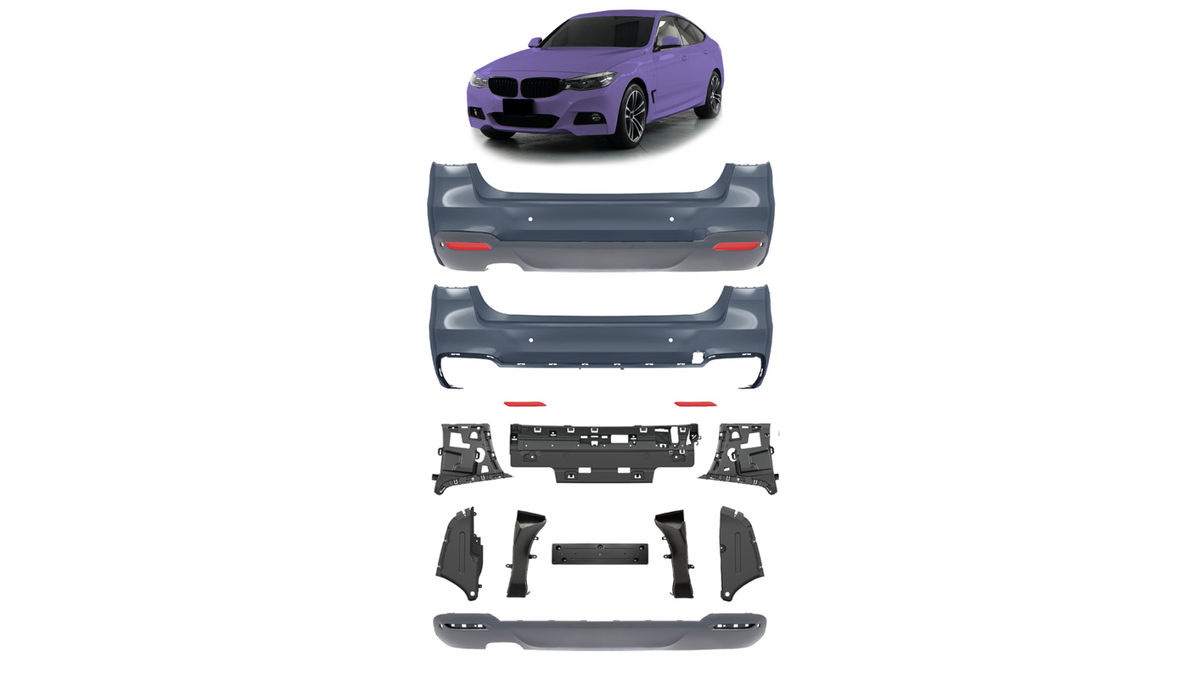 Sport Bumper Rear PDC With Diffuser suitable for BMW 3 (F34) Gran Turismo 2012-2018