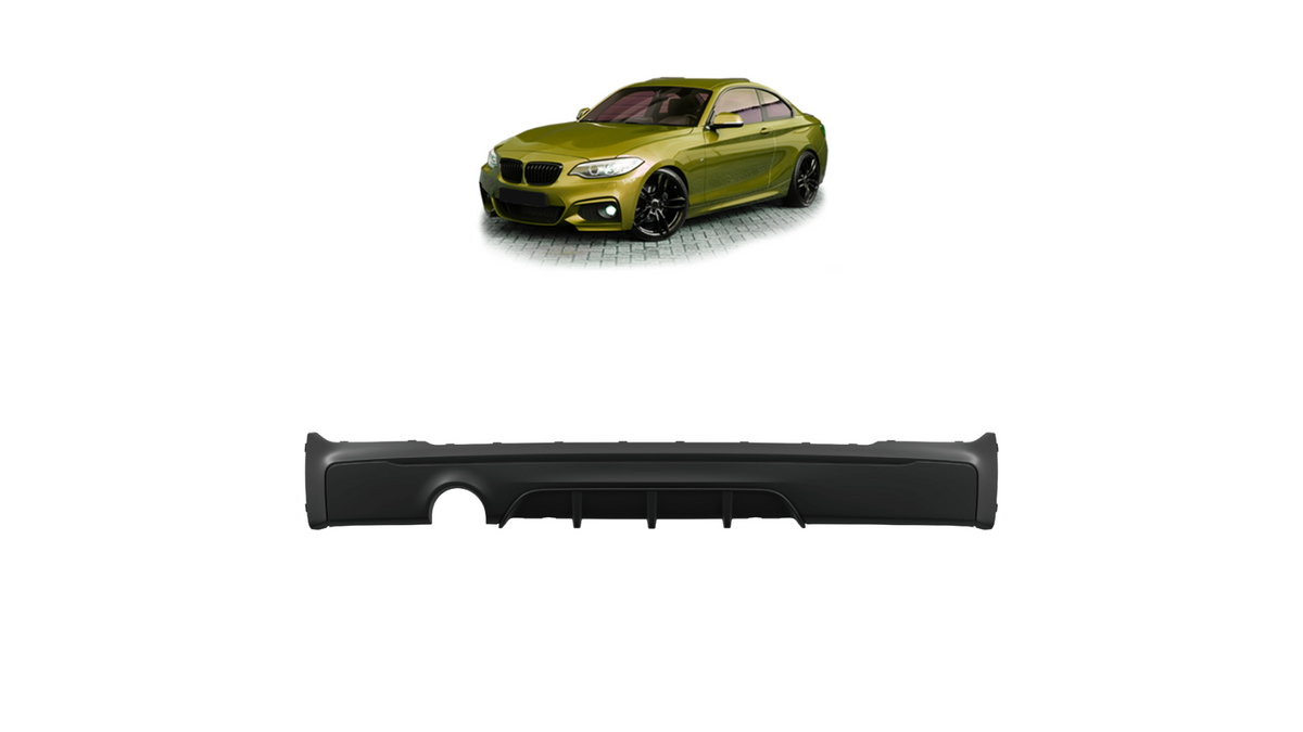 Sport Rear Spoiler Diffuser suitable for BMW 2 (F22) Coupe (F23) Convertible 2012-now