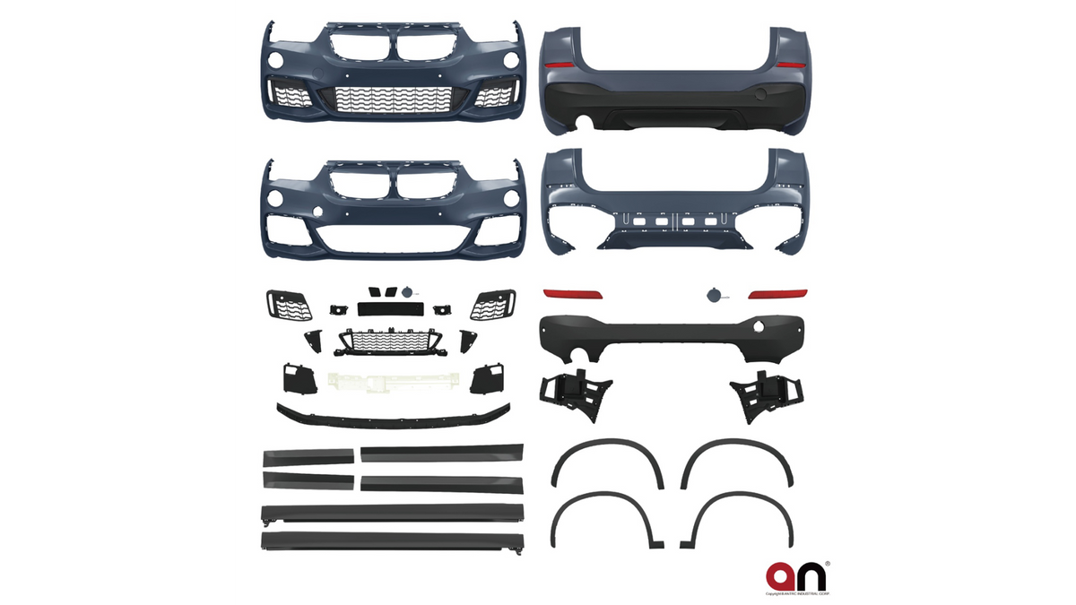 Sport Bodykit Bumper Set PDC SRA suitable for BMW X1 (F48) Pre-Facelift 2014-2019