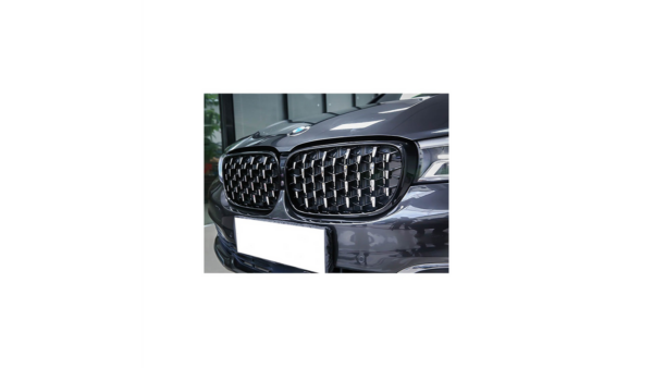 Sport Grille Gloss Black & Chrome suitable for BMW 7 (G11, G12) Pre-Facelift 2015-2019