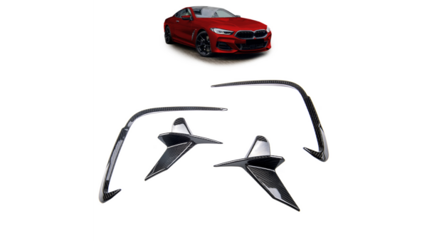 Rear Bumper Side Splitters Carbon Fiber suitable for BMW 8 (G15) Coupe (G14) Convertible (G16) Gran Coupe 2018-2022