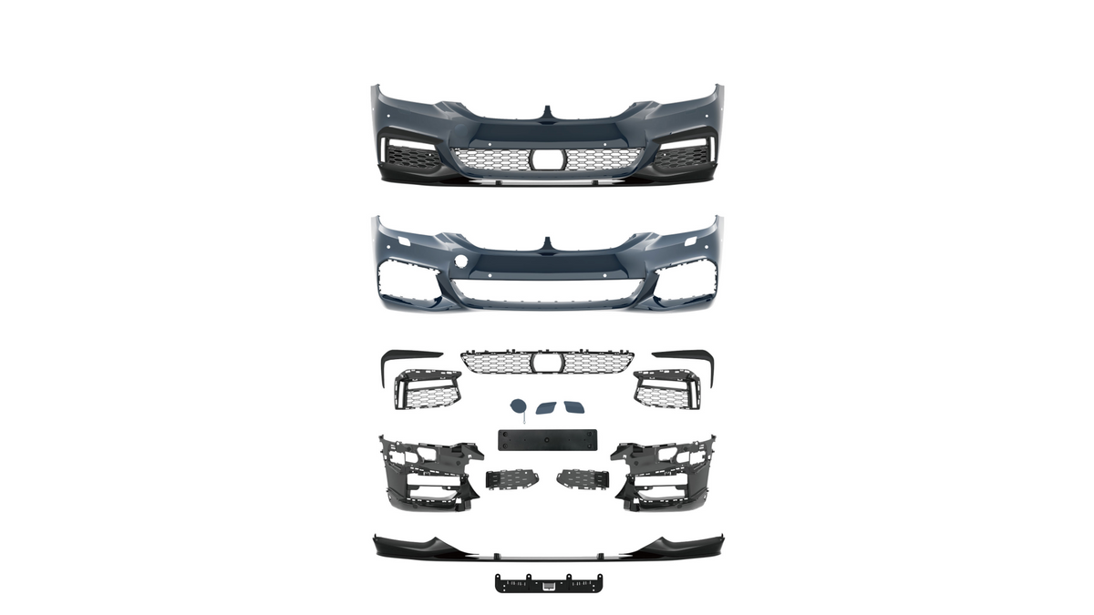 Sport Bumper Front PDC SRA ACC Spoiler suitable for BMW 5 (G30) Sedan (G31) Touring Pre-Facelift 2016-2020