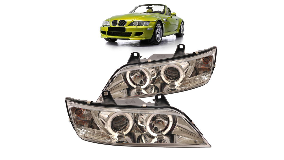 Headlights Halogen Chrome suitable for BMW Z3 (E36) Roadster Coupe 1996-2002