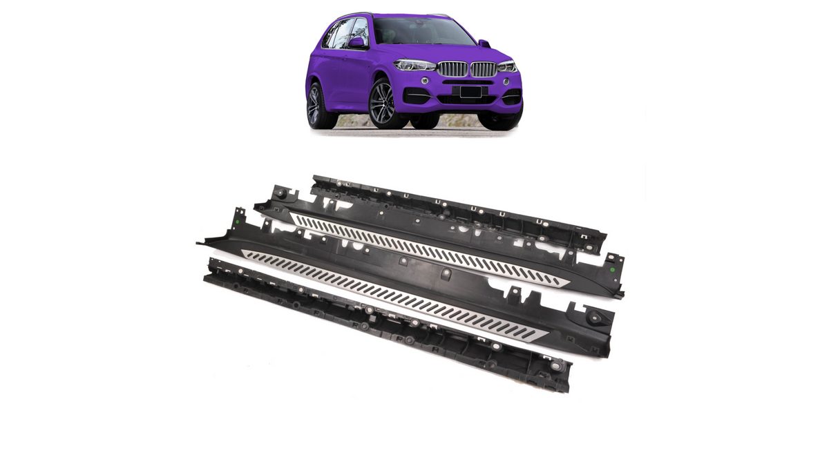 Alu Side Steps Running Boards suitable for BMW X5 (F15) 2013-2018