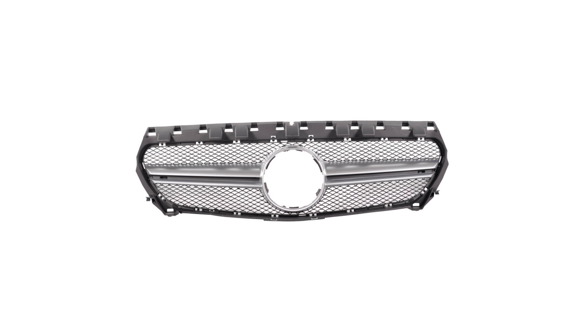 Sport Grille Silver A-Type suitable for MERCEDES CLA (C117, X117) Pre-Facelift 2013-2016
