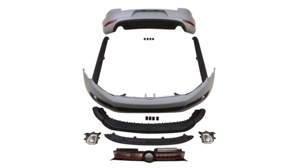 Sport Bodykit Bumper Set SRA Fog Lights suitable for VW GOLF VI 2008-2012
