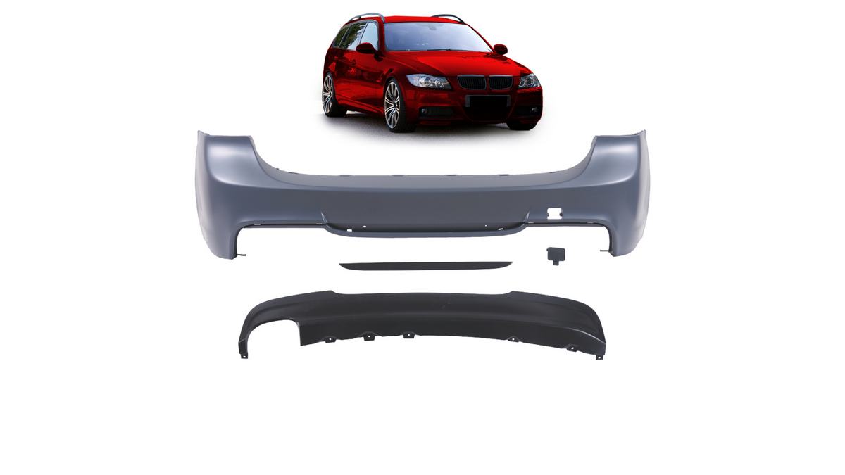 Sport Bumper Rear With Diffuser suitable for BMW 3 (E91) Touring 2005-2011
