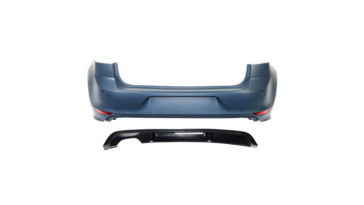 Sport Bumper Rear PDC With Diffuser suitable for VW GOLF VII Pre-Facelift 2012-2017