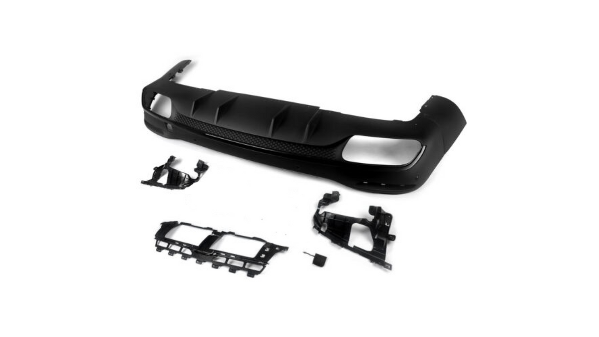 Sport Rear Spoiler Diffuser W/Black Pipes suitable for MERCEDES GLE (V167) 2018-now