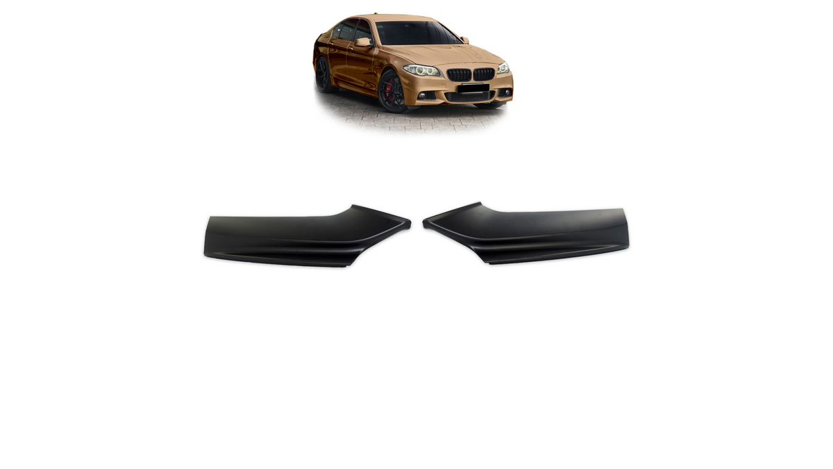 Sport Front Spoiler Flaps Matt Black suitable for BMW 5 (F10) Sedan (F11) Touring 2010-2017 Performance Style