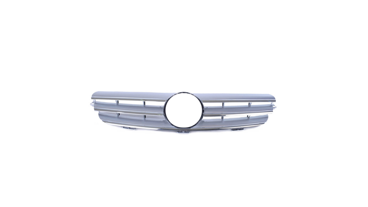 Sport Grille Chrome & Silver suitable for MERCEDES CLK (C209) Coupe (A209) Convertible 2002-2009