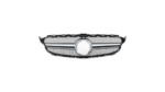 Sport Grille Silver A-Type Camera suitable for MERCEDES C-Class (W205) Sedan (S205) T-Model (A205) Convertible (C205) Coupe Facelift 2018-2021