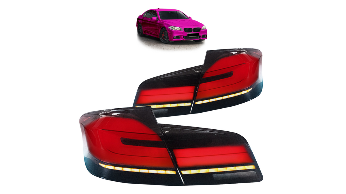 Tail Lights Dynamic LED Dark Red suitable for BMW 5 (F10) Sedan 2010-2017