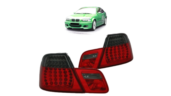 Tail Lights LED Red Smoke suitable for BMW 3 (E46) Coupe Pre-Facelift 1999-2003