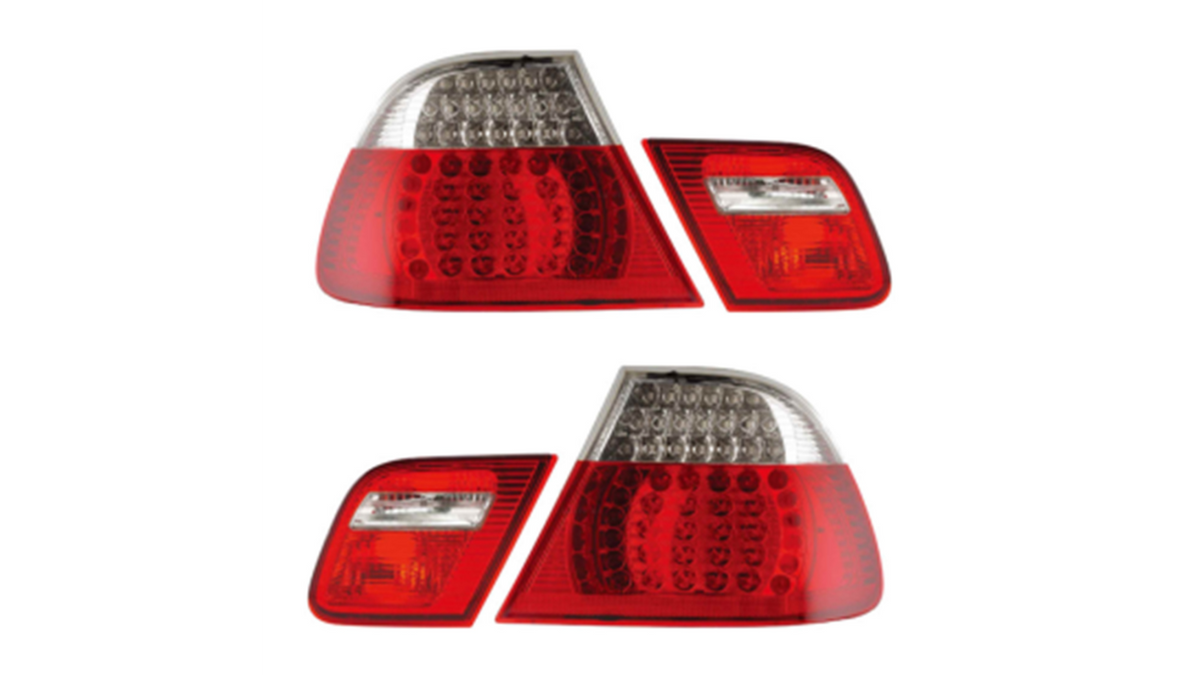 Tail Lights LED Red Clear suitable for BMW 3 (E46) Convertible Pre-Facelift 1999-2003