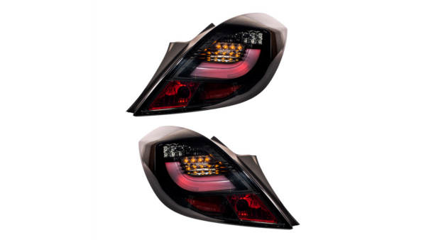 Tail Lights LED Black Smoke suitable for OPEL CORSA D (S07) 2006-2014