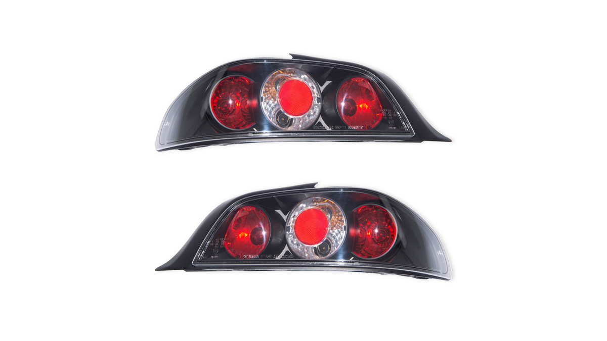 Tail Lights Black suitable for PEUGEOT 306 Convertible 1997-2000
