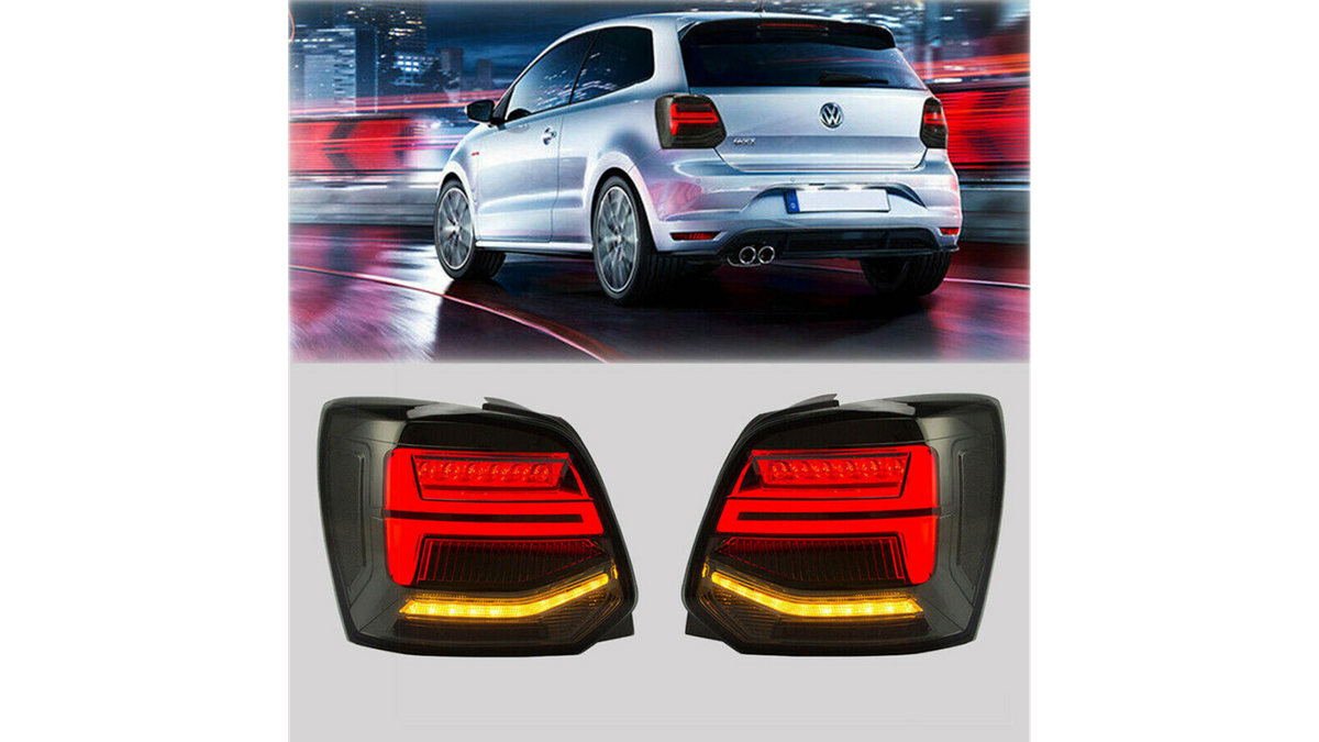 Tail Lights Dynamic LED Smoke suitable for VW POLO V (6R, 6C) 2009-2014