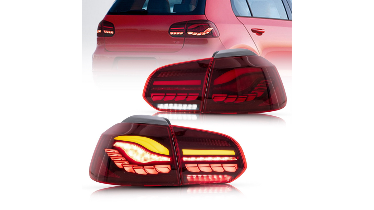 Tail Lights Dynamic LED Red suitable for VW GOLF VI 2008-2013