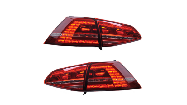 Tail Lights Dynamic LED Red suitable for VW GOLF VII Pre-Facelift 2012-2017