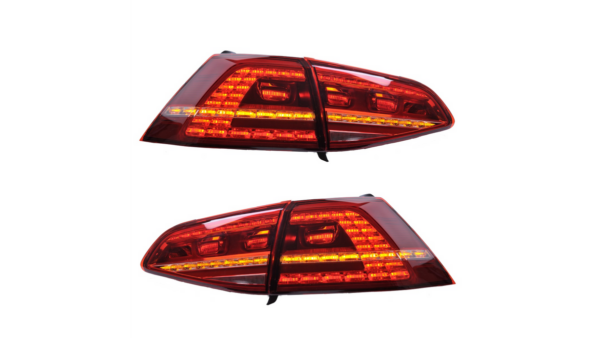 Tail Lights Dynamic LED Red suitable for VW GOLF VII Pre-Facelift 2012-2017